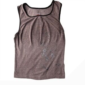 Grungy,‎ distressed Y2K style Danskin tank.